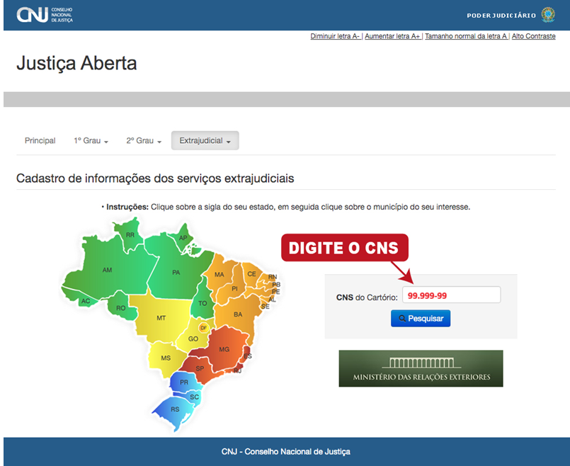 Passo 3: campo para informar o CNS e pesquisa